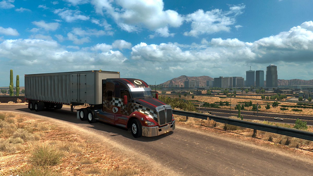 SCSsoftware's tweet photo. Free Arizona map expansion for American Truck Simulator is out! https://t.co/9kTXifscE3

https://t.co/V8onCBMTuU https://t.co/at6ysL9dHY