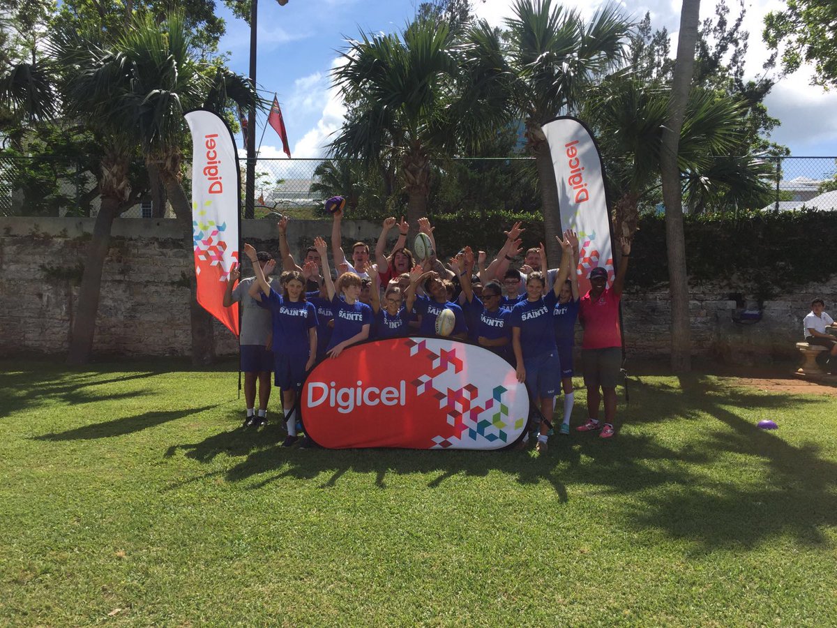 DigicelBermuda's tweet photo. .@Beyond_Rugby are spreading the good word of rugby with @QuinsRugbyUnion to our schools this morning. 1st up MSA. https://t.co/hFzv8rbLfo