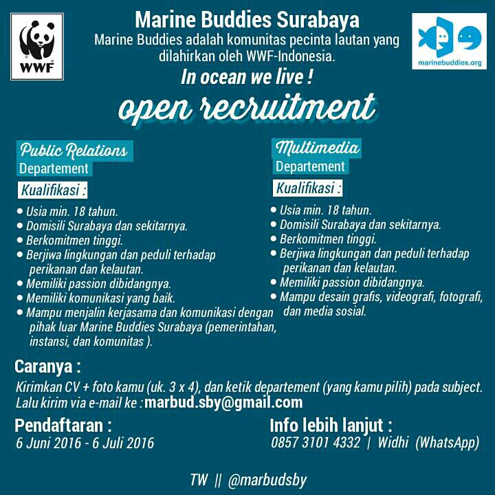 Buddies kami membutuhkan kalian, mari bergabung brsama kami <a href="/marinebuddies/">Marine Buddies</a> <a href="/bemfpk_unair/">BEM FPK UNAIR</a> @HimaiklaUINSA <a href="/HIMPATINDO/">HIMPATINDO</a>