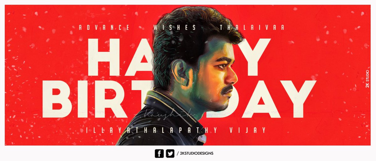 KaushikKR's tweet photo. 15 days to go!! Advance Birthday Wishes @actorvijay Thalaivaa! #Vijay #ActorVijay #Painting #Practice #2KStudio https://t.co/xeFPPrPRHO