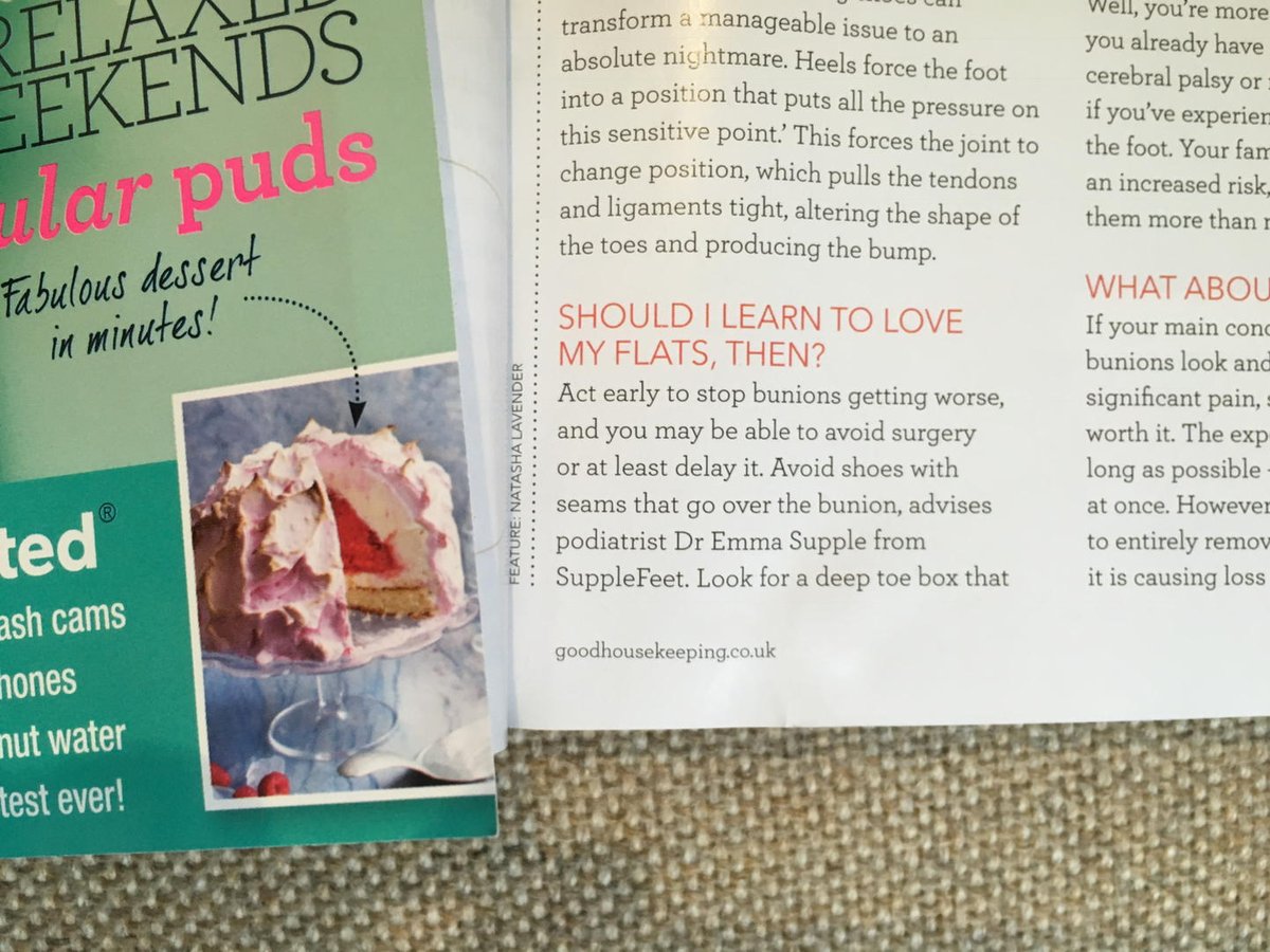 EmmaSupple's tweet photo. Should you learn to love flats? Of course - #highheelsatwork debate - as you choose #Supplearches @GHmagazine https://t.co/f7nt6Mho65