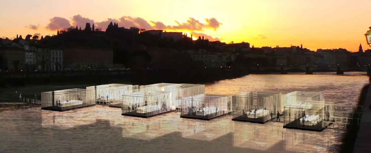 LuisaViaRoma's tweet photo. LVR presents an installation to raise awareness for the refugee crisis. Bridge of Love, 13-17/06/2016 #Firenze4Ever https://t.co/zBwcJxBmxH