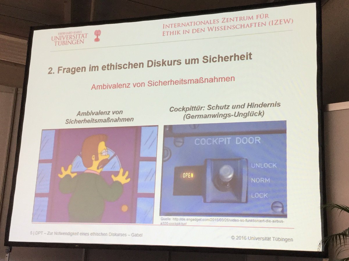vonDobrowolski's tweet photo. Wissenschaftliche Themen können durchaus anschaulich dargestellt werden.
"Ethischer Diskurs um Sicherheit" #dpt2016 https://t.co/h8iHdGoak5