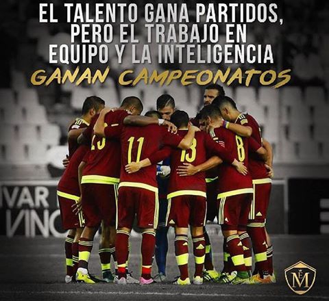 Felicidades a Nuestra Selección Vinotinto por Ganar su primer partido en la Copa América Centenario.