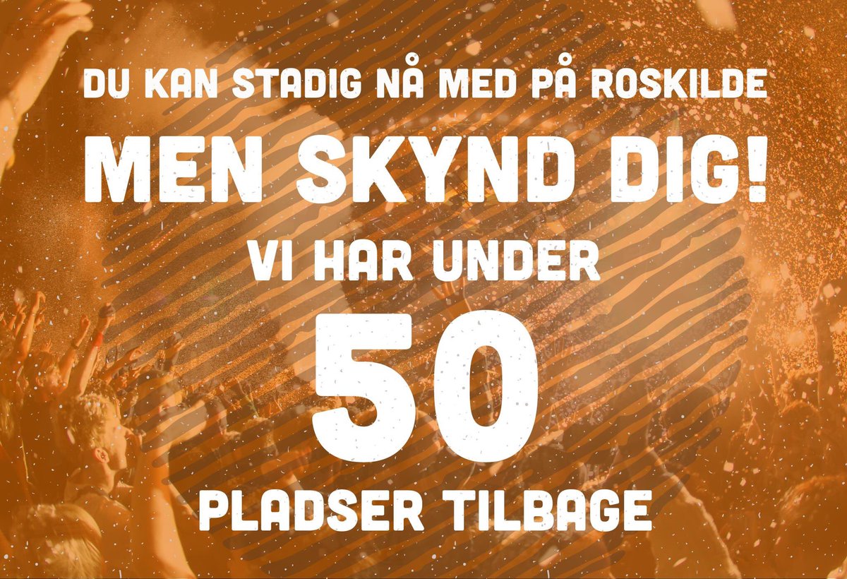 Roskildevagt's tweet photo. Du kan stadig nå ar komme med :) Tilmeld dig her: https://t.co/WM5R4HhU3w @RFvolunteer https://t.co/kkgRpAalZl