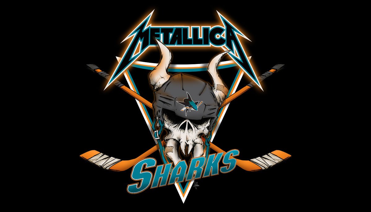 Metallica's tweet photo. James &amp; @KirkHammett will perform The Star-Spangled Banner tonight before Game 4 of the #StanleyCup https://t.co/gu7g1g8hB2
