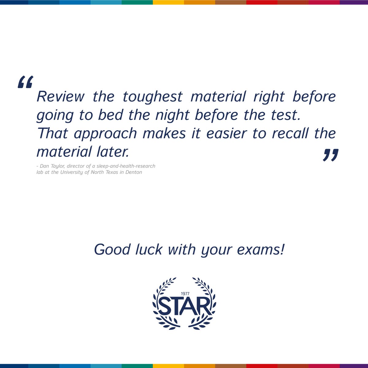 RSMSTAR's tweet image. Get down to serious study business right before bedtime #studying #exams #studytips