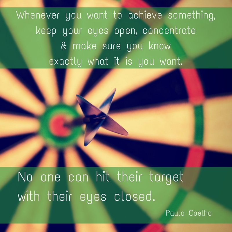 Contacts4You's tweet photo. "No one can hit their target with their eyes closed.” 
― Paulo Coelho #MondayMotivation #focus #goals https://t.co/1t4jPmvDLU