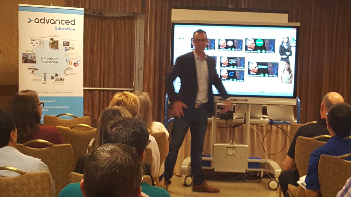 AdvEducation's tweet photo. Creating Environments Where Students Flourish. We are at #ecno2016 Conference with our partner @SMART_Tech @4GBrotto https://t.co/2bVtVqR3bZ