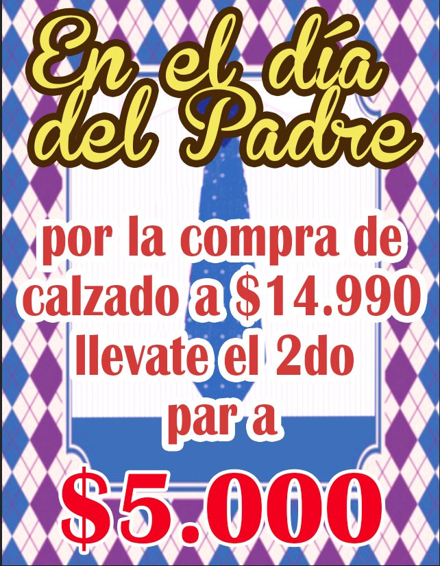 Calzados_Roble's tweet photo. Muy buenos dias!! en el día del padre tenemos ofertas para ellos, no olviden visitar nuestras tiendas. https://t.co/0tNpWS3Psg