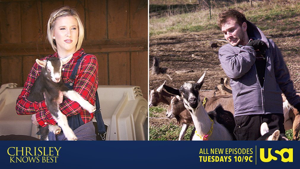 Savannah &amp; Chase have VERY different experiences with the goats in tomorrow's all-new #ChrisleyKnowsBest...