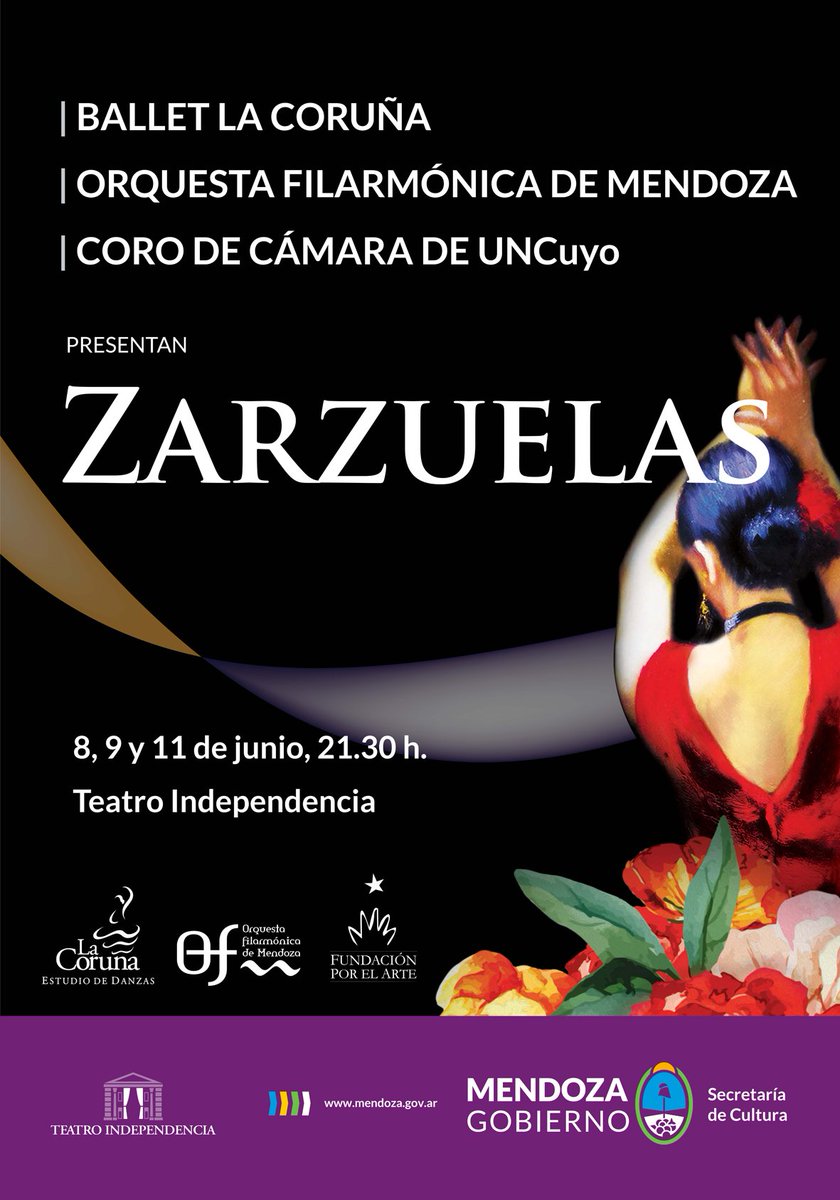 Cultura_Mza's tweet photo. Imperdible espectáculo con La @FilarmonicaMza, el Coro de Cámara de UNCuyo y bailarines de La Coruña https://t.co/EWZETtV4hB