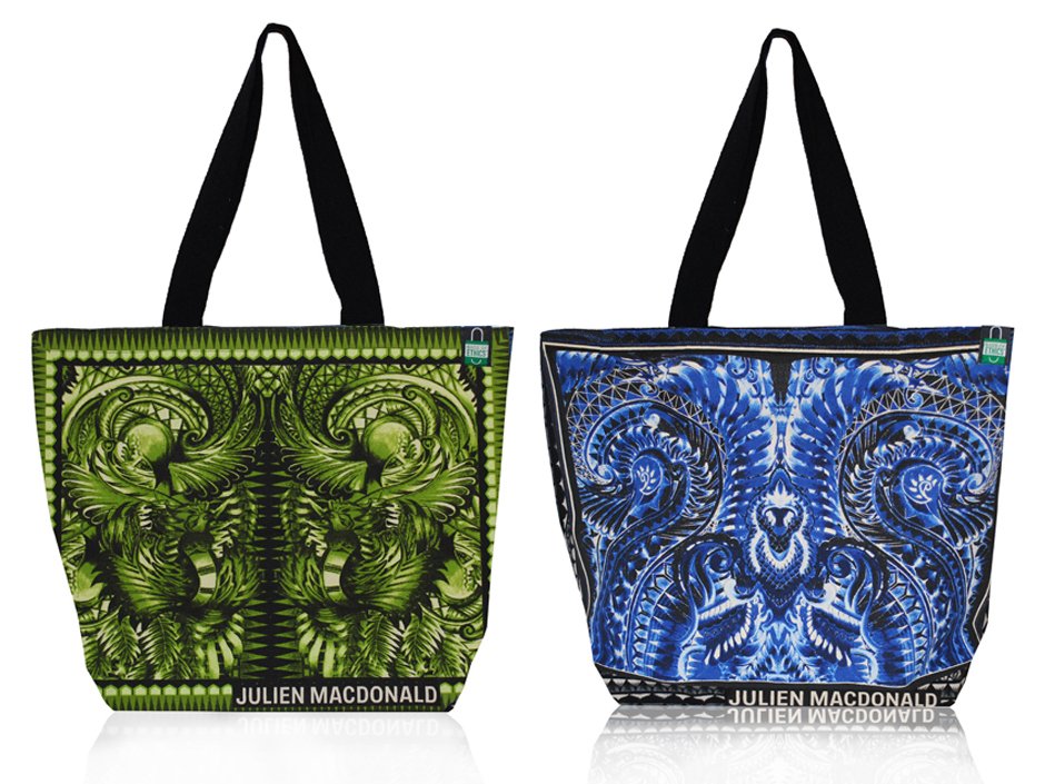 .<a href="/JulienMacdonald/">Julien Macdonald</a> and <a href="/Tesco/">Tesco</a> team up for limited edition carrier bag bit.ly/1sugKlH