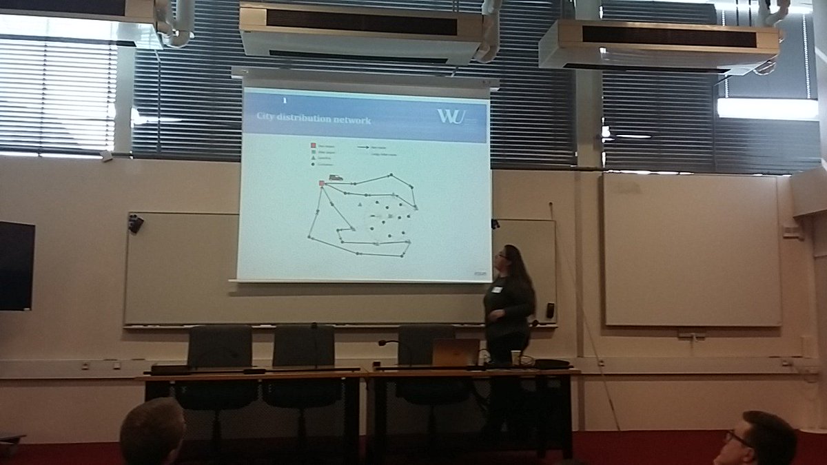 japu00's tweet photo. Alex Anderluh on city distribution with synchronization and time uncertainty @verolog2016 very interesting topic! https://t.co/QOjevUKJam