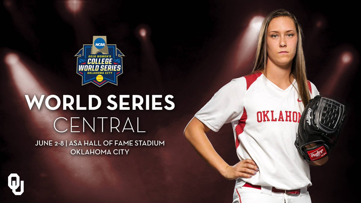 UofOklahoma's tweet photo. And then there were 2! @OU_Softball v Auburn 4 @NCAAsoftball Championship tonight,7CT @ESPN! https://t.co/op2rPJhpAO https://t.co/GDe0CMOpI5