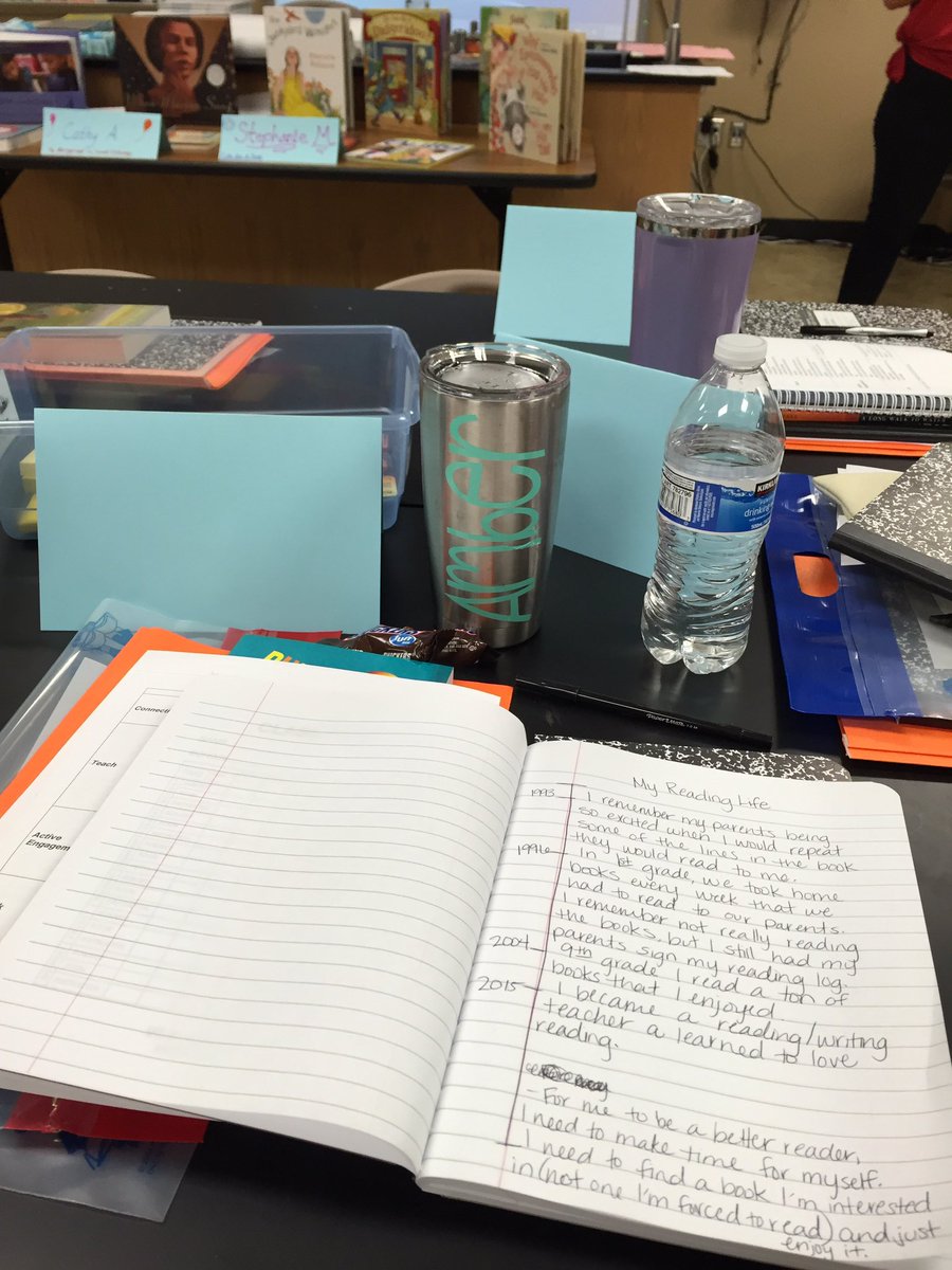 MsAmberLindsey's tweet photo. Nuts and Bolts Workshop Day 1! Talking about reading and writing notebooks 👍🏻 #twehowl #KTLitSum16 https://t.co/bl1cZURqS5