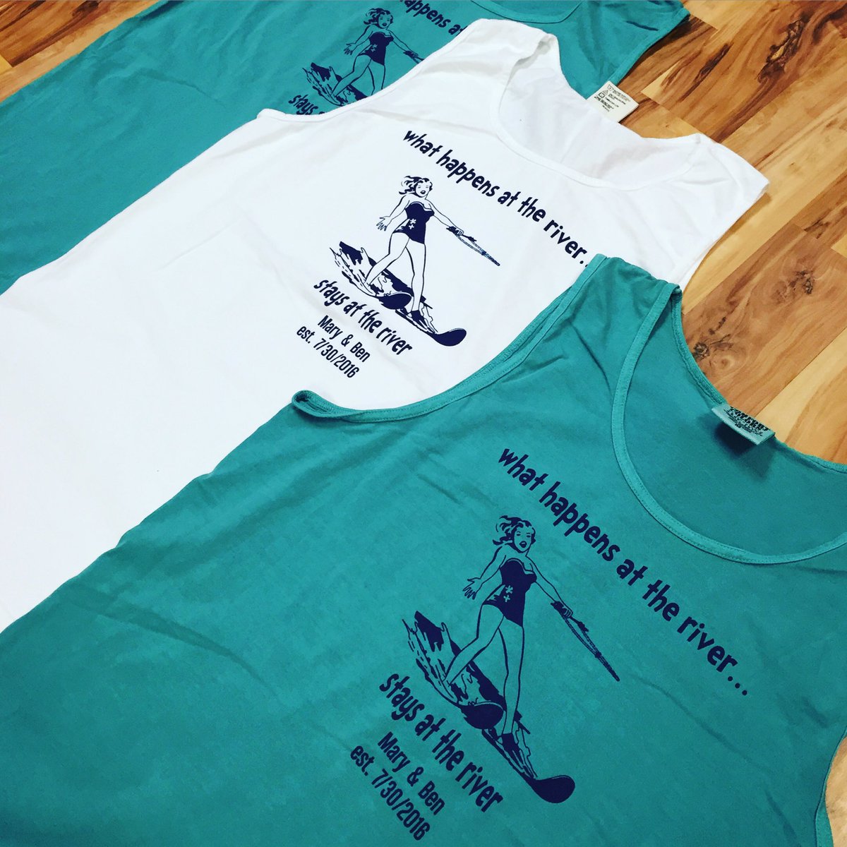 LegacyMonograms's tweet image. What happens at the river..stays at the river 👍🏼 #Bachelorette #party #Dallas #wedding