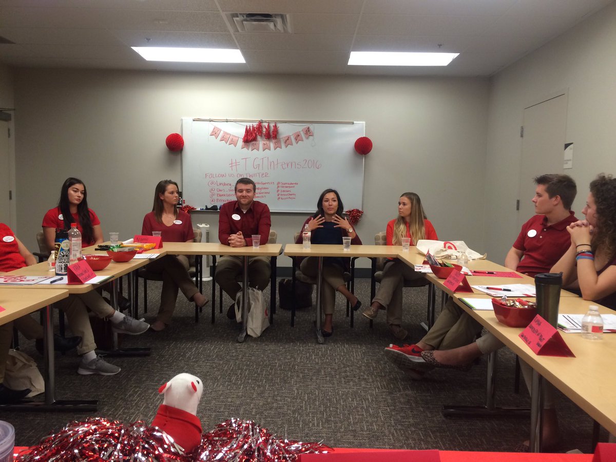 Our wonderful intern panel sharing their wisdom and experience with our #TGTInterns2016!