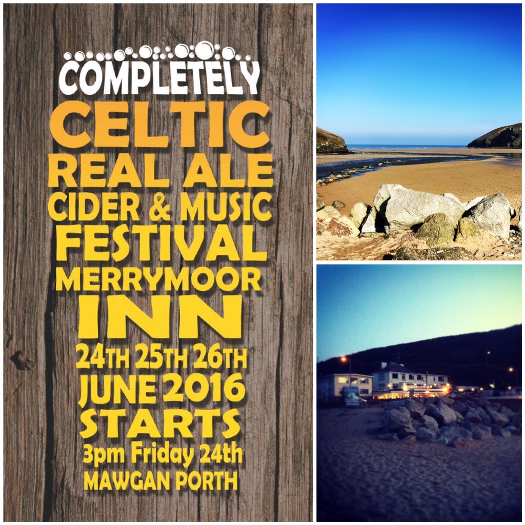 <a href="/Merrymoor/">The Merrymoor</a> Celtic Real Ale &amp; Cider Festival #MawganPorth #Cornwall 24-26 June