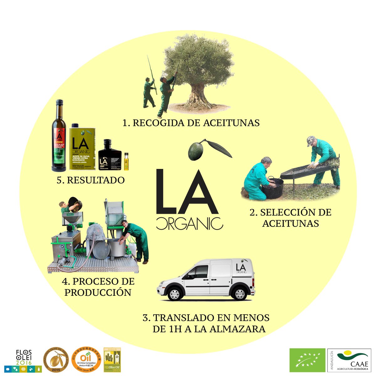 Así es como hacemos nuestro #aceitedeoliva en #laorganic! ¿Ya lo has probado?