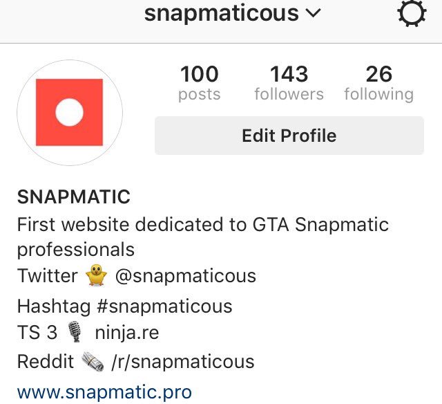 We hit 100 pro snaps on our insta account ;) If you are there &amp; want to see more pro snaps, follow <a href="/snapmaticous/">SNAPMATIC</a>