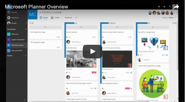 MSFTnews's tweet photo. Microsoft Planner now generally available; see the video https://t.co/6avmr4dUa8 https://t.co/QfbGimqRBA