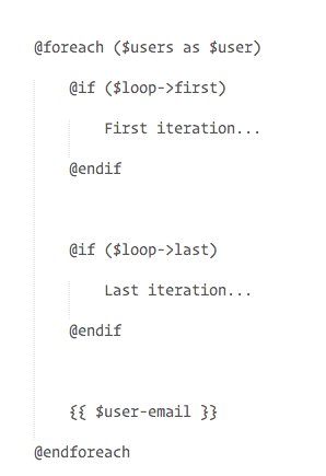 laravelphp's tweet image. Also coming in Laravel 5.3... $loop variable in Blade &quot;foreach&quot; loops provides helpful info!