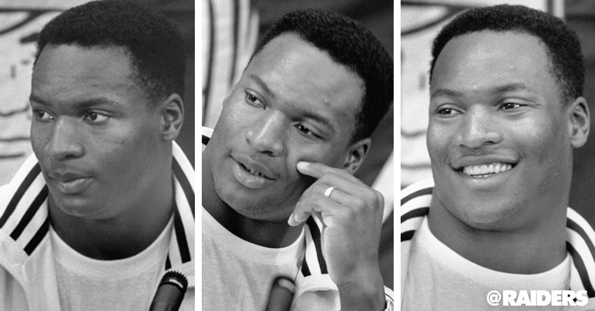 Raiders's tweet image. There's only one Bo Jackson. #MondayMotivation