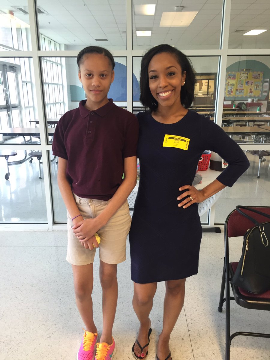 CPESCougars's tweet photo. Coleman Place "Girls with Dreams" have a tea party with Iisha Scott of WVEC-13 https://t.co/lv9PDDBRu7