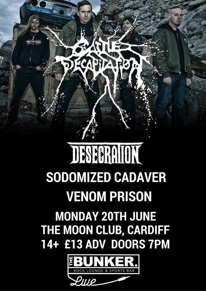 Our <a href="/cattledecap/">Cattle Decapitation</a> show is nearly sold out! Grab your tickets at bit.ly/CattleDecapTic…