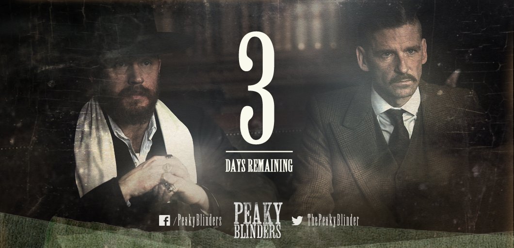 ThePeakyBlinder's tweet photo. Donโt worry Arthur and Alfie. Only 3 days to wait until the FINAL episode of #NewPeaky. #PeakyBlinders https://t.co/5ZalEhJLNP