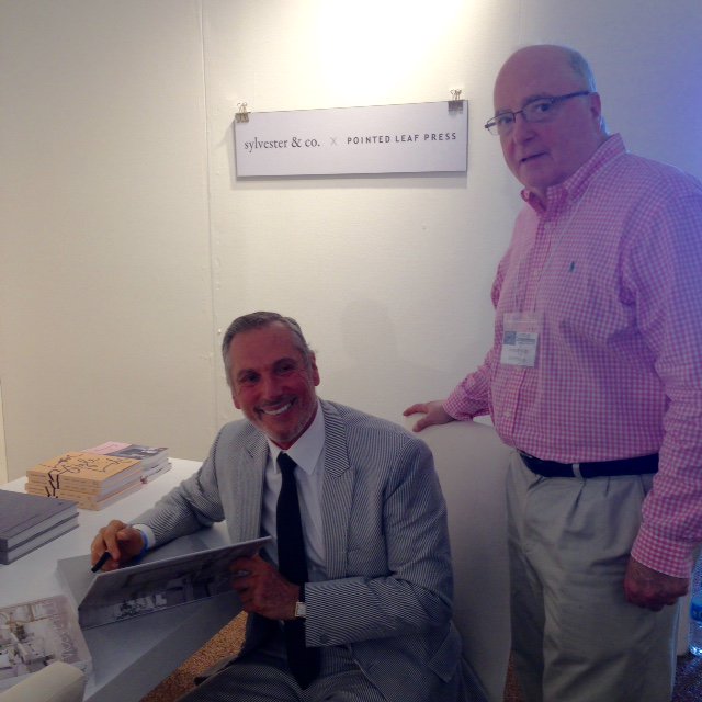 vicentewolf's tweet photo. @hamptoncontemporary design show @TheSylvesterbooth signing books. Rizzoli #Thefourelementsofdesign https://t.co/WeKQfHUdjo