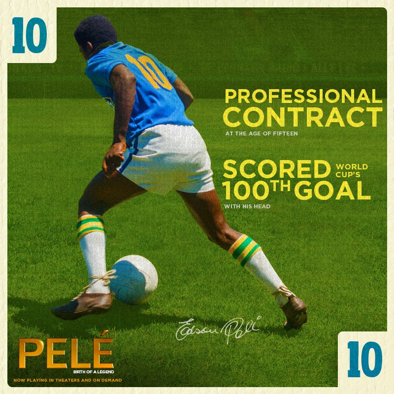 .<a href="/Pele/">Pelé</a> has influenced generations of fútbol players with his inspiring talent. See <a href="/PeleFilm/">Pelé Film</a> now.
