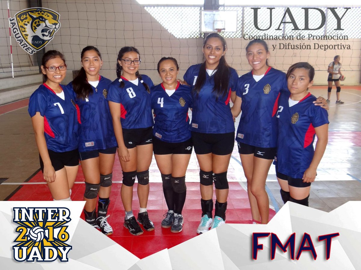 UADYvoleibol's tweet photo. Equipos Femeniles #InterUADY2016Voleibol @Universo_Dep @PreparatoriaDos @CE_FMAT @VoleibolQuimica @DifusionFAUADY https://t.co/AZGMZHS2Gi