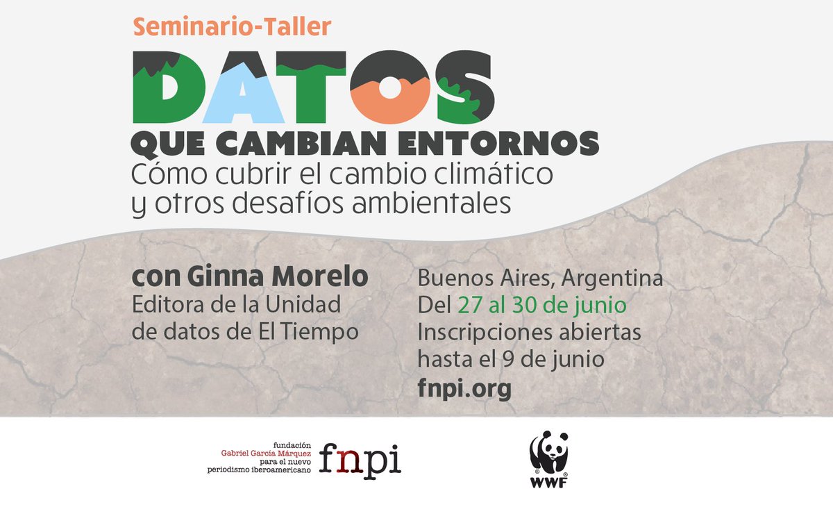 WWF_Mexico's tweet photo. ¿Periodista del #CambioClimatico? @FNPI y @WWF_LAC te invitan a un taller. Inscríbete https://t.co/7nncDocGWN https://t.co/CgDwV3M36g