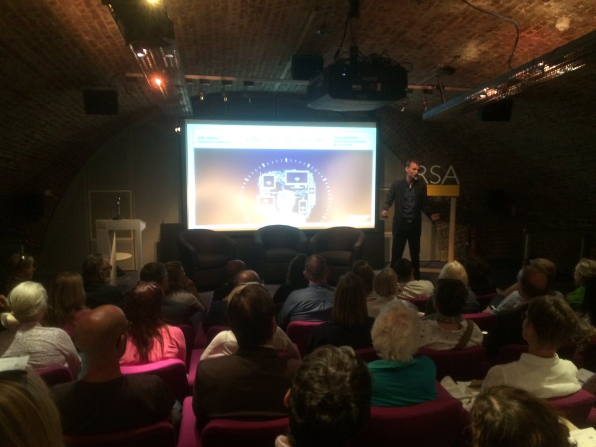 RSAinLondon's tweet photo. .@RasmusTPP talking about 'The Attention Economy' #1SecondAhead https://t.co/bylFzO7hQG