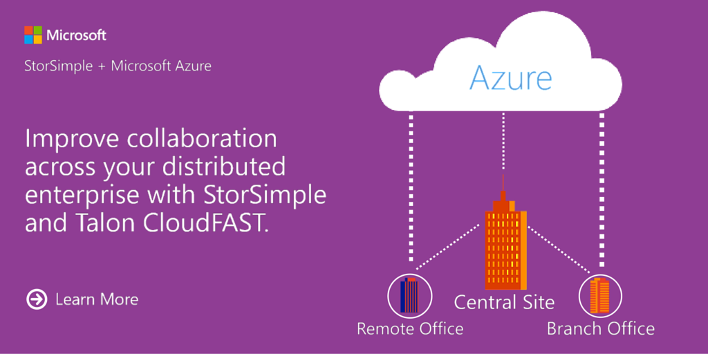 Your business is always connected with StorSimple and @TalonStorage: bit.ly/23dtk3Z