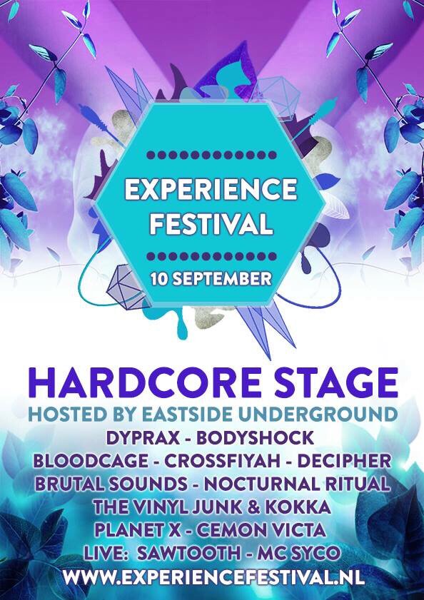 Stage release! #Hardcore Experience Festival. Koop je tickets vrijdag voor €15 op experiencefestival.nl ✌🏽️