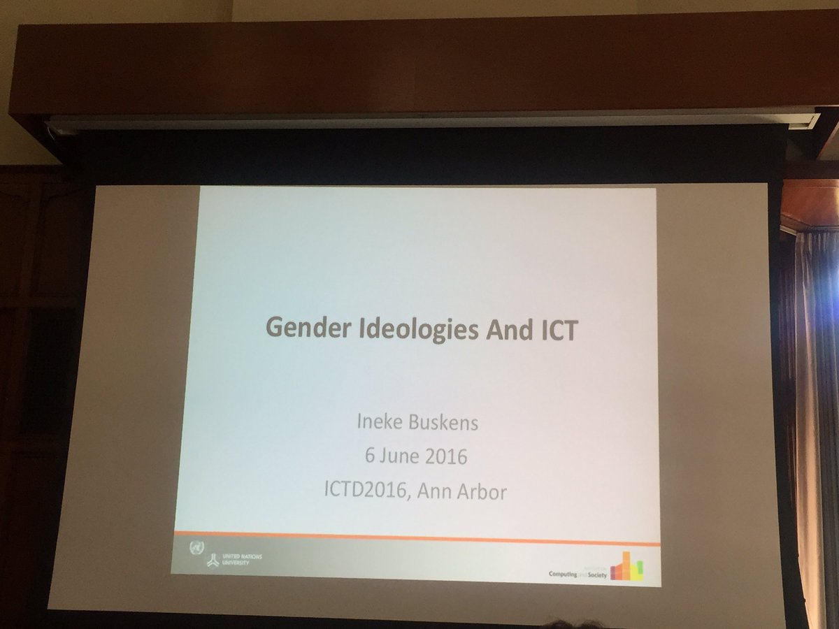 ict4dc's tweet photo. The Gender Ideologies and ICT is underway #ictd2016 https://t.co/7E5DnCzlhW