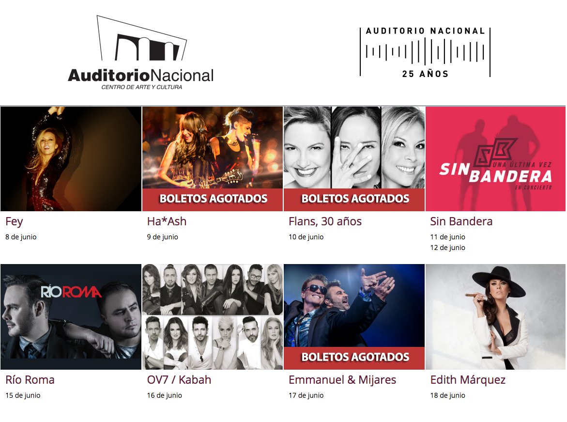 '@AuditorioMx: ¡Apresúrense por sus boletos! Así viene nuestra #CarteleraAuditorio: auditorio.com.mx/cartelera '