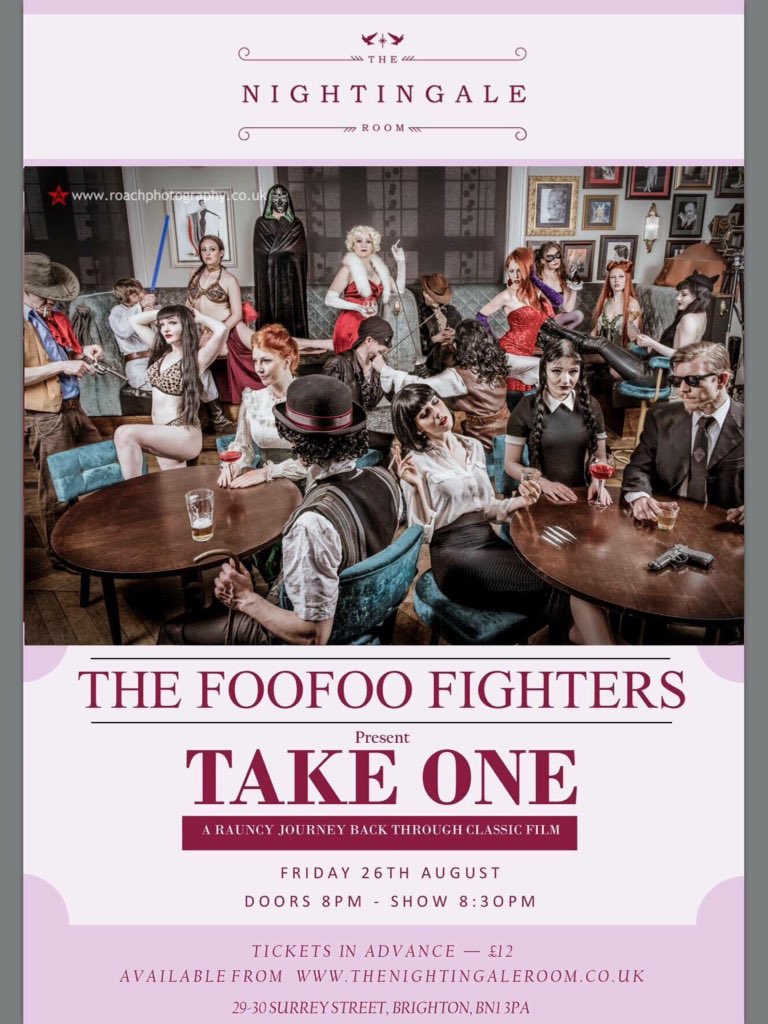 SironaThrnycrft's tweet photo. We have a FooFoo Fighter show! Yes! #burlesque #Brighton https://t.co/Oc3KQ5CxLt https://t.co/I8sPQEnW2b