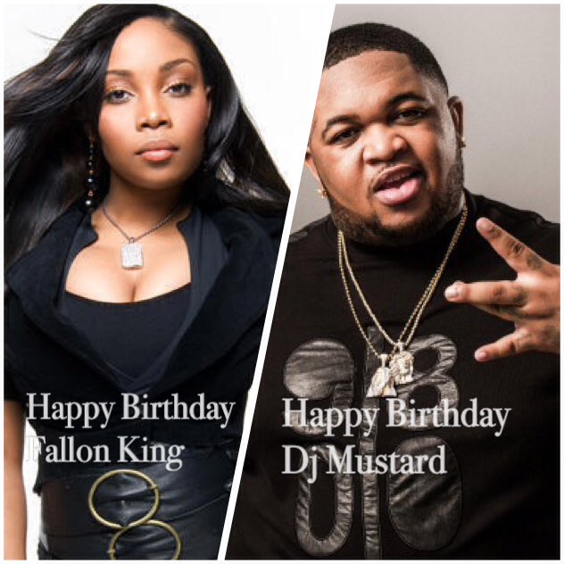 HOT973Toledo's tweet photo. Happy Belated Birthday #FallonKing 29 and @DJmustard 26🎂🎂🎂🎂🎂 https://t.co/iL4g67IXwF