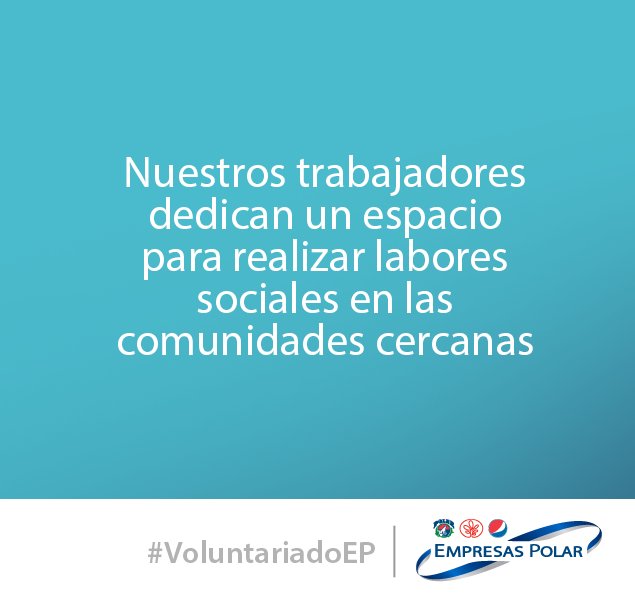 EmpresasPolar's tweet photo. Siempre apegados a los principios y valores de solidaridad, alegría y pasión por el bien que nos caracteriza https://t.co/W5TWxBEjMG