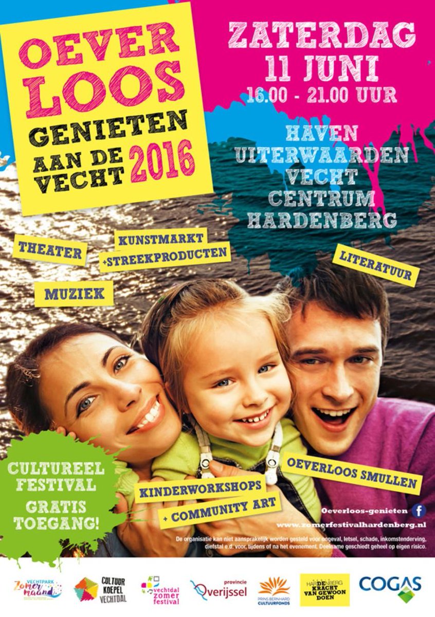 Vechtdaldichbij's tweet photo. Culturele festival ’Oeverloos Genieten aan de Vecht’. A.s zaterdag al! Om niet te missen. @Vechtdaldichbij https://t.co/iUUzKoziNj
