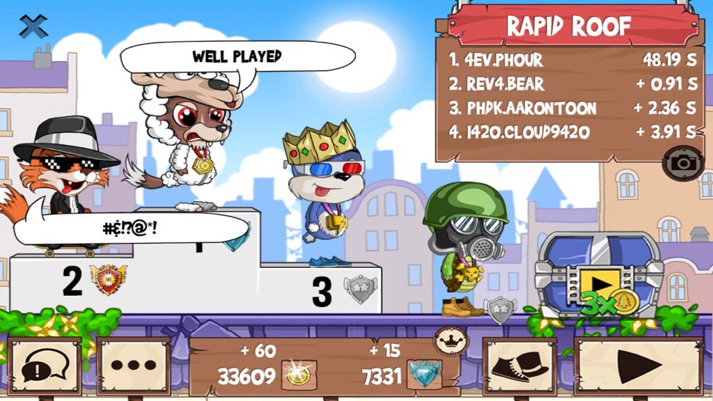 ph0ur's tweet photo. Want to catch an L? #funrun2 #Bear #AaronToon #Cloud9420 https://t.co/rPRc1dwpfd
