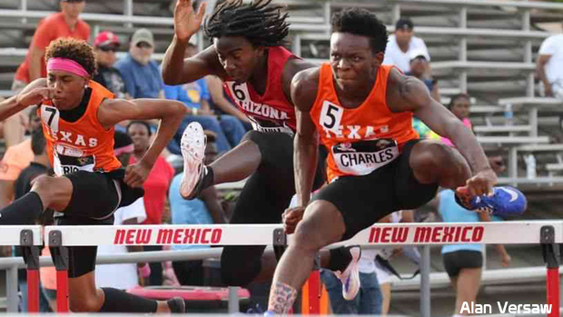 milesplit's tweet photo. Charles Brockman wins Great Southwest 110H with a 14.18 into a -1.9 headwind. https://t.co/vi1uNUUkTc #GSWTFC2016 https://t.co/U8lZW5qYS1