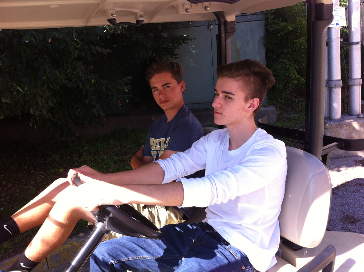 stpeterteens's tweet photo. some of our golfcart drivers from Fr. Schmitz's #25thanniversary yesterday. #chauffeurstatus #modelstatus #noonedied https://t.co/cPnhLBLGkg