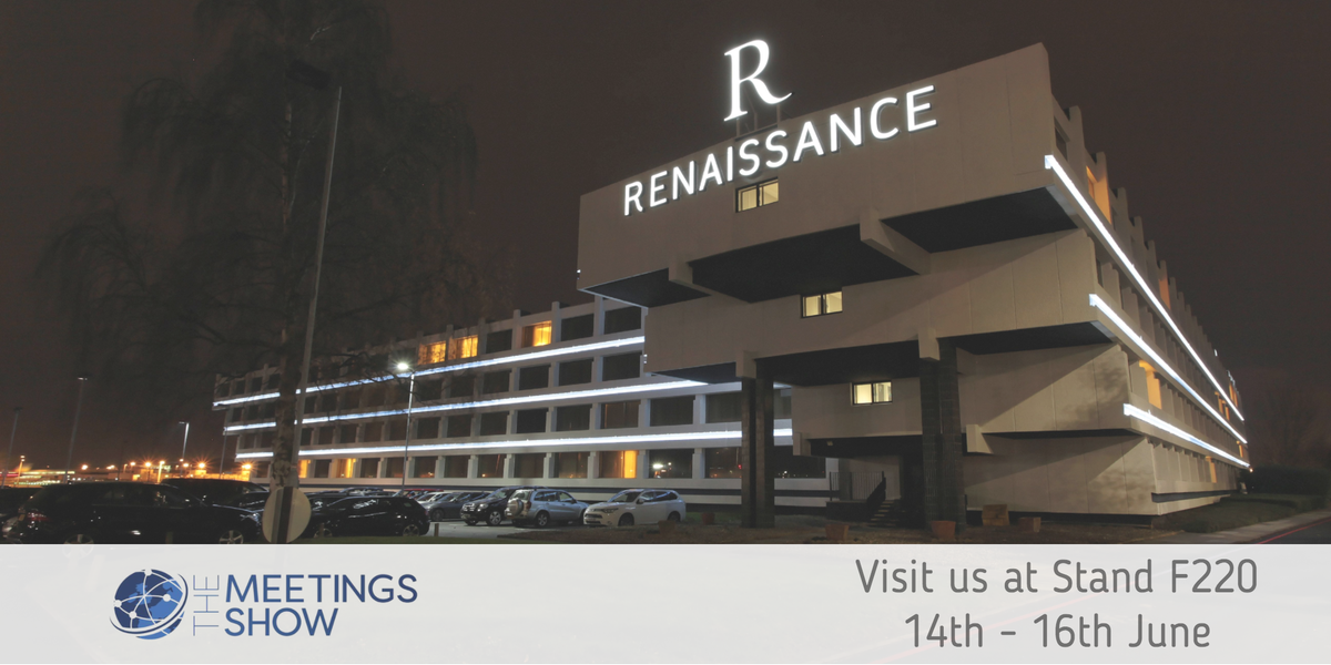 RenHeathrow's tweet photo. Excited to be at @MeetingsShow after our renovation. Visit us at stand F220 for a coffee and chat with the team. https://t.co/MYN7cCqwDr