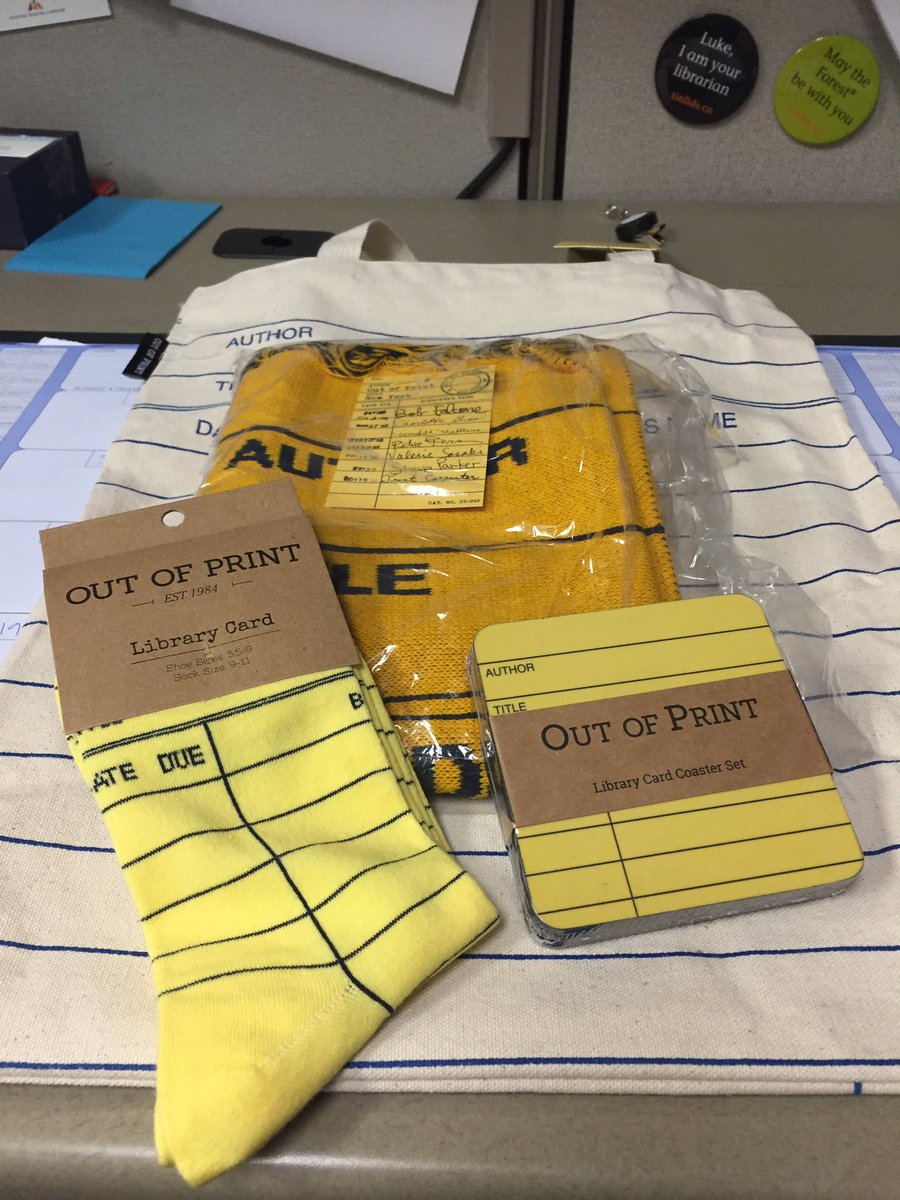 librariankris's tweet image. Check out my prize from @LoanStarsCA &amp;amp; @OutofPrintTees! Reading  &amp;amp; reviewing has never looked so good! #libraryswag