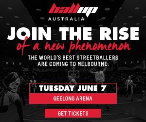 BallUp's tweet image. The best streetballers on the planet will be at Geelong Arena tonight! Don’t miss the rise of a new phenomenon
